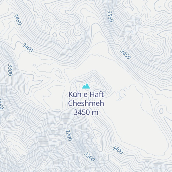 Map of Kūh-e Haft Cheshmeh