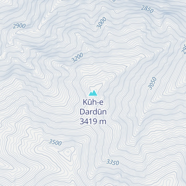 Map of Kūh-e Dardūn