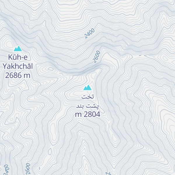 Map of تخت پشت بند