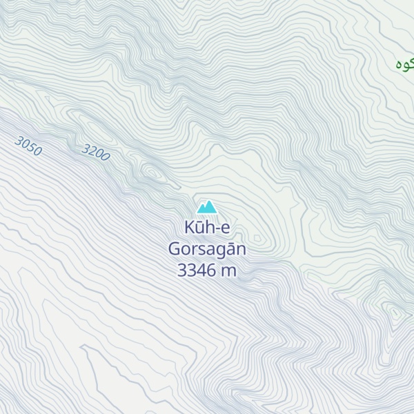 Map of Kūh-e Gorsagān