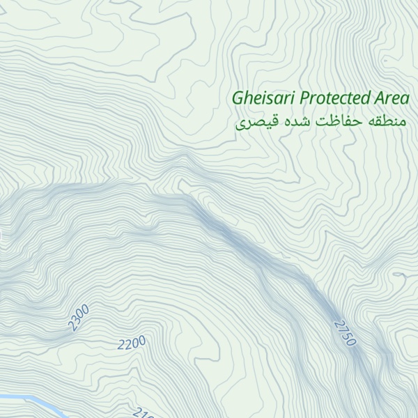 Map of Kūh-e Zendeh Beh Gūr