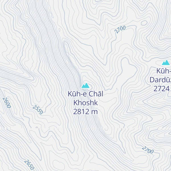 Map of Kūh-e Chāl Khoshk