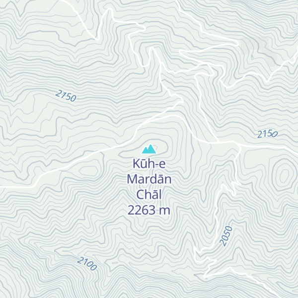 Map of Kūh-e Mardān Chāl