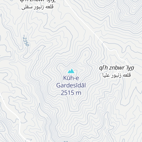 Map of Kūh-e Gardesīdāl