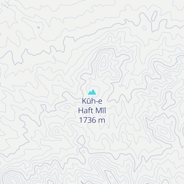 Map of Kūh-e Haft Mīl