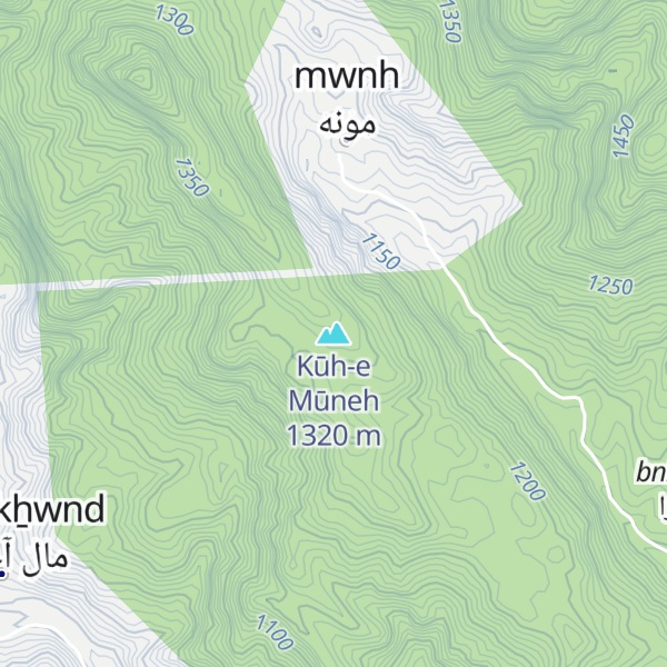 Map of Kūh-e Mūneh