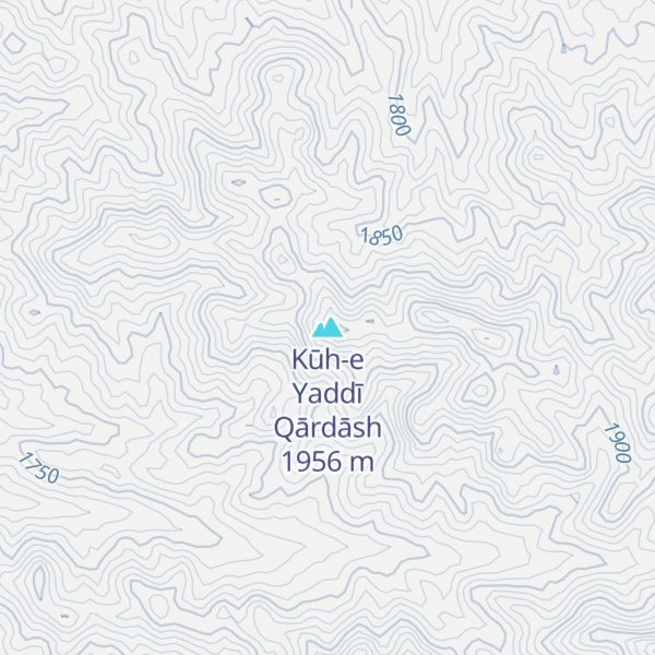 Map of Kūh-e Yaddī Qārdāsh