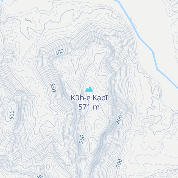 Map of Kūh-e Kapī