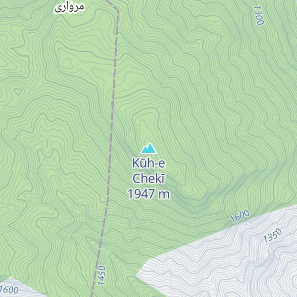 Map of Kūh-e Chekī