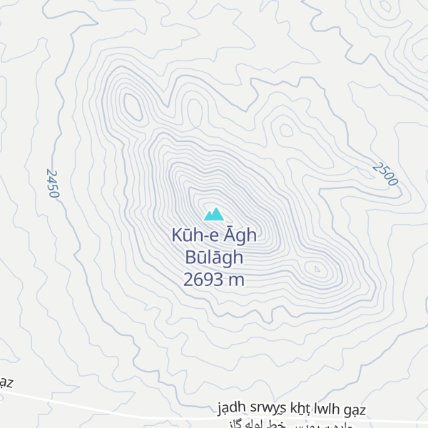 Map of Kūh-e Āgh Būlāgh