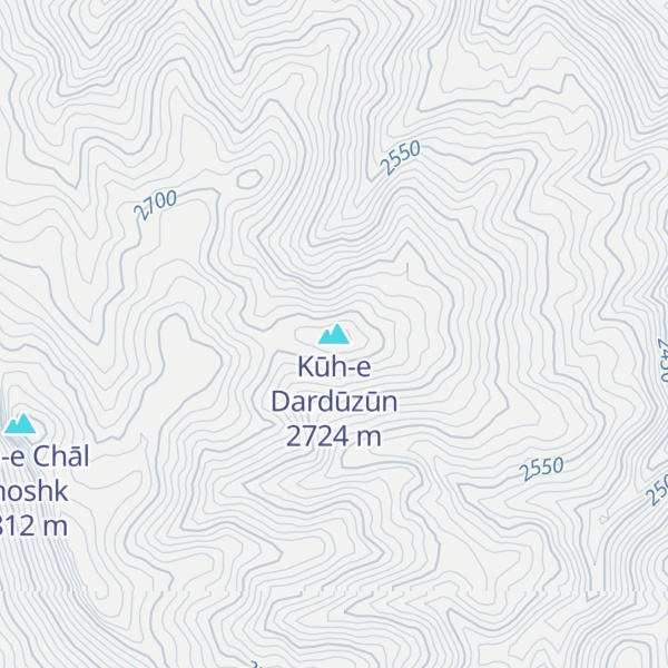Map of Kūh-e Dardūzūn
