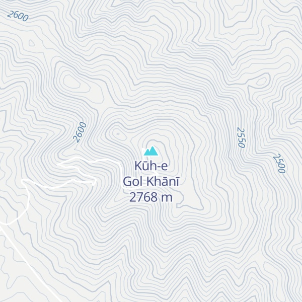 Map of Kūh-e Gol Khānī