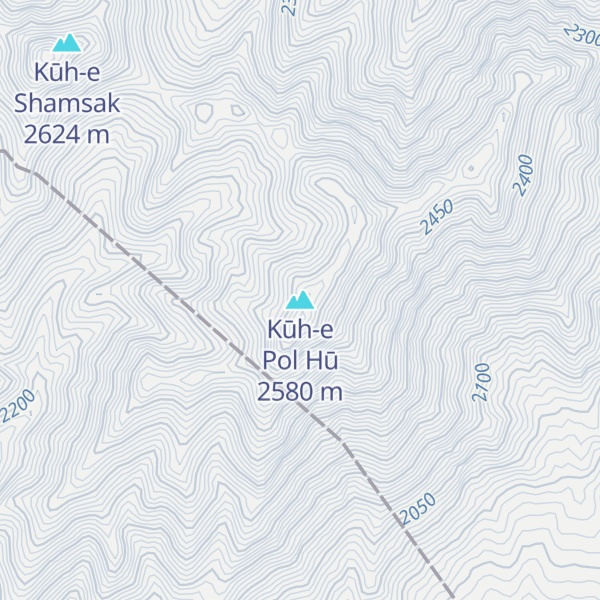 Map of Kūh-e Pol Hū