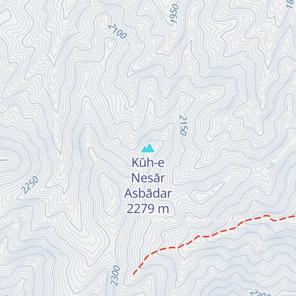 Map of Kūh-e Nesār Asbādar