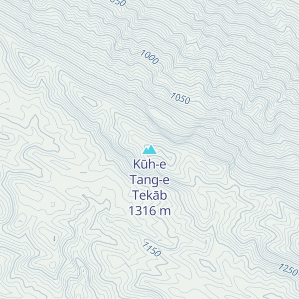 Map of Kūh-e Tang-e Tekāb