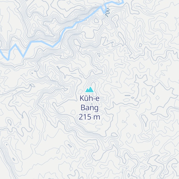 Map of Kūh-e Bang