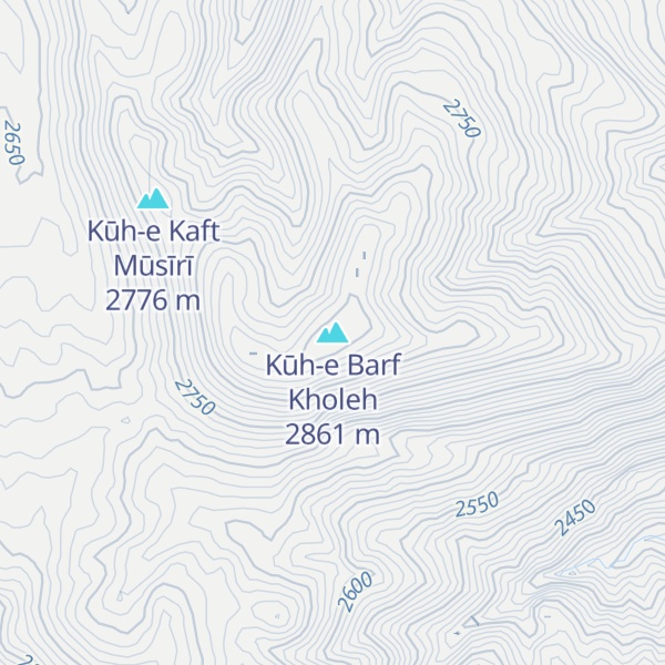 Map of Kūh-e Barf Kholeh