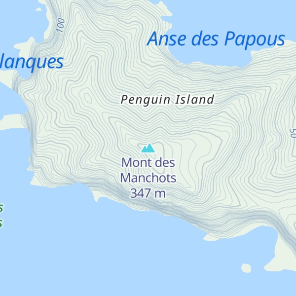 Map of Mont des Manchots