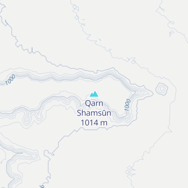 Map of Qarn Shamsūn
