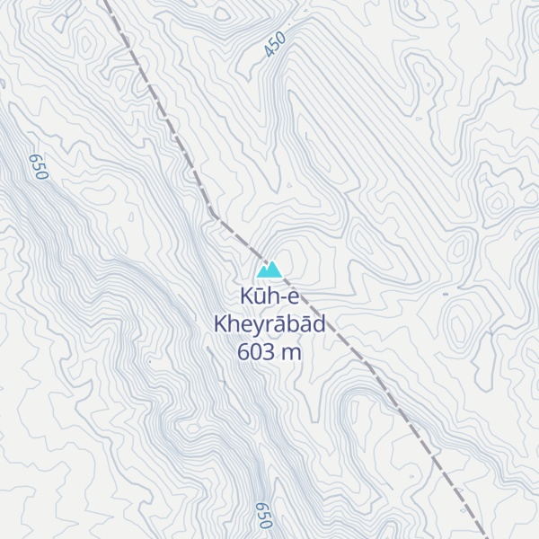 Map of Kūh-e Kheyrābād