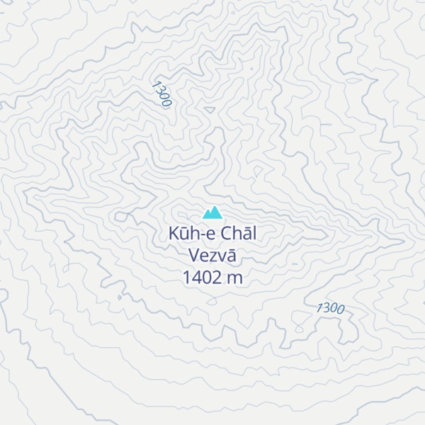 Map of Kūh-e Chāl Vezvā