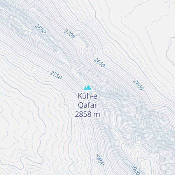 Map of Kūh-e Qafar