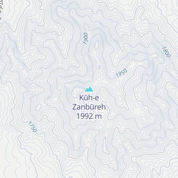 Map of Kūh-e Zanbūreh
