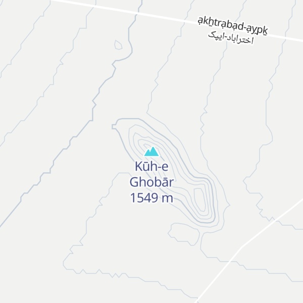 Map of Kūh-e Ghobār
