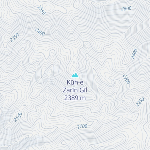 Map of Kūh-e Zarīn Gīl