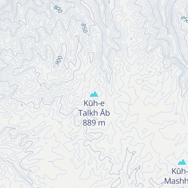 Map of Kūh-e Talkh Āb