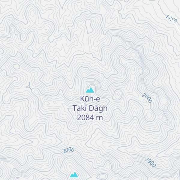 Map of Kūh-e Takī Dāgh