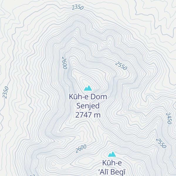Map of Kūh-e Dom Senjed