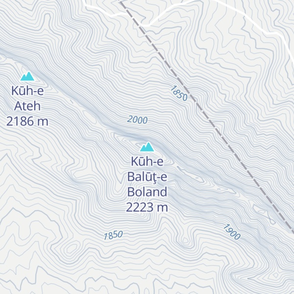 Map of Kūh-e Balūţ-e Boland