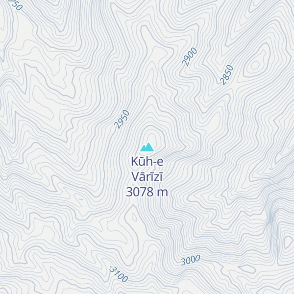 Map of Kūh-e Vārīzī