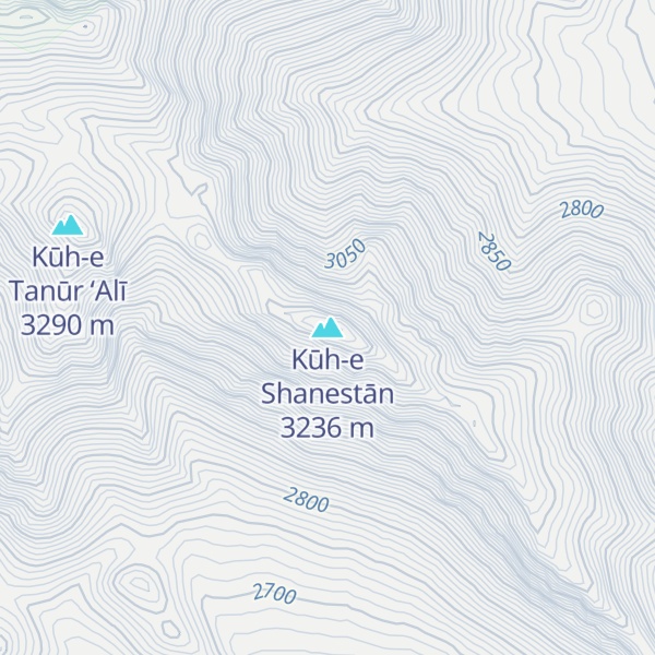 Map of Kūh-e Shanestān