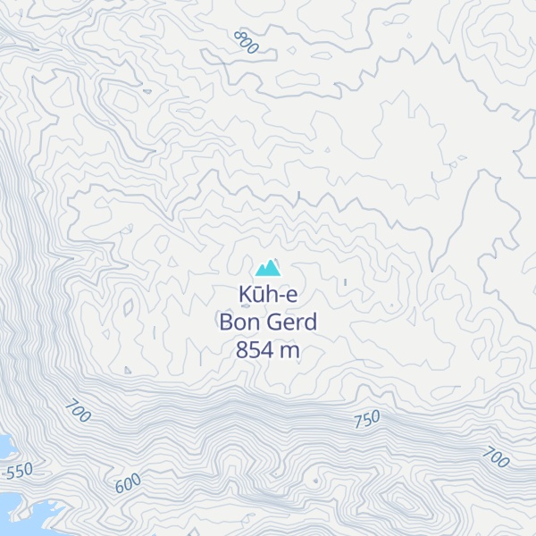 Map of Kūh-e Bon Gerd