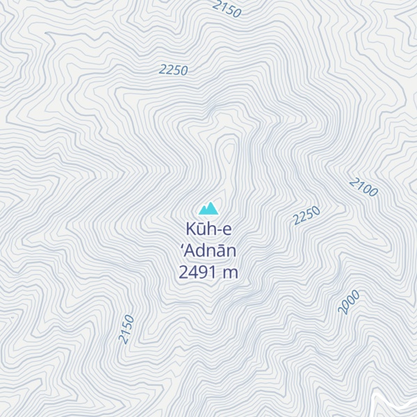 Map of Kūh-e ‘Adnān