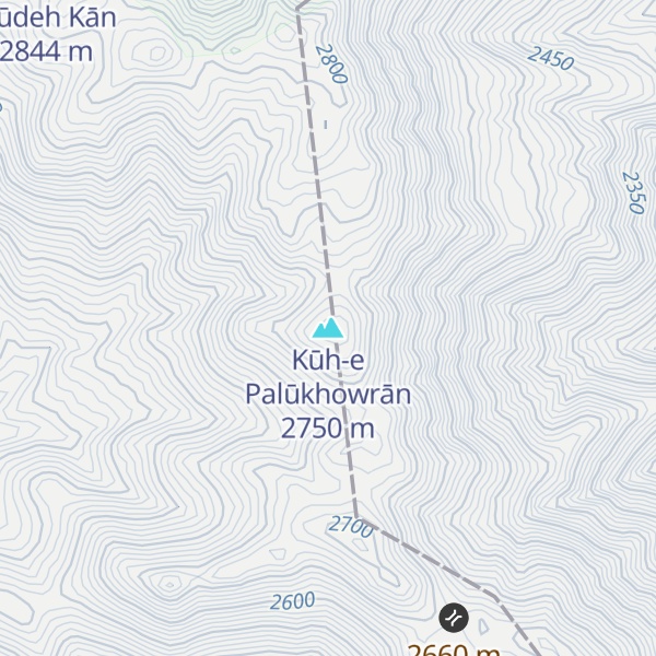 Map of Kūh-e Palūkhowrān