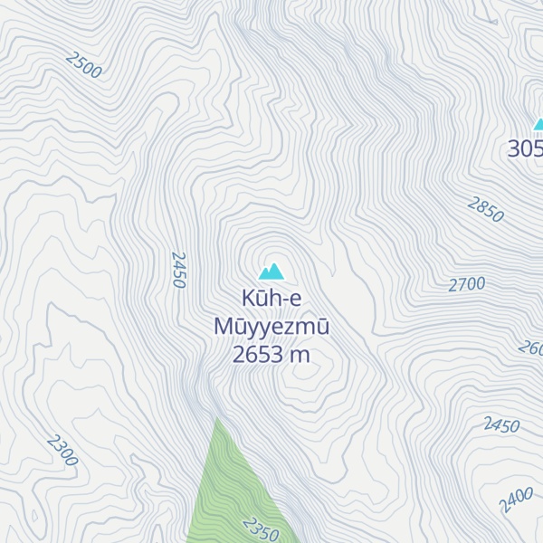 Map of Kūh-e Mūyyezmū