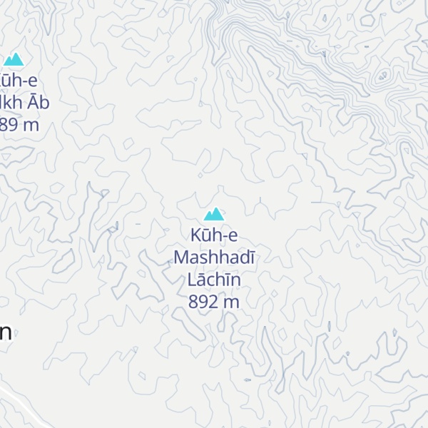 Map of Kūh-e Mashhadī Lāchīn