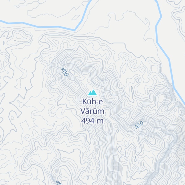 Map of Kūh-e Vārūm