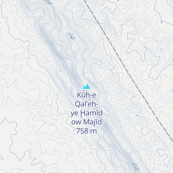 Map of Kūh-e Qal‘eh-ye Ḩamīd ow Majīd