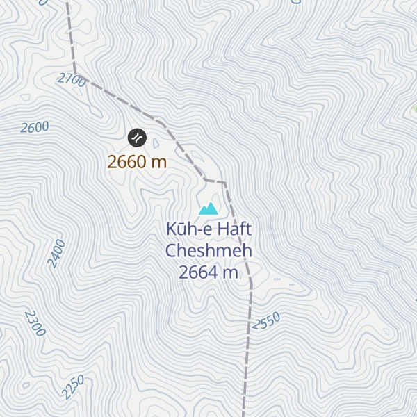Map of Kūh-e Haft Cheshmeh