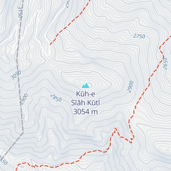 Map of Kūh-e Sīāh Kūtī