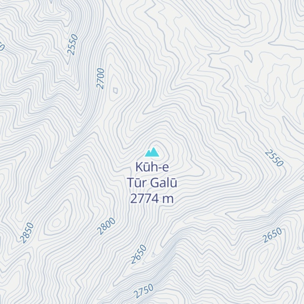 Map of Kūh-e Tūr Galū