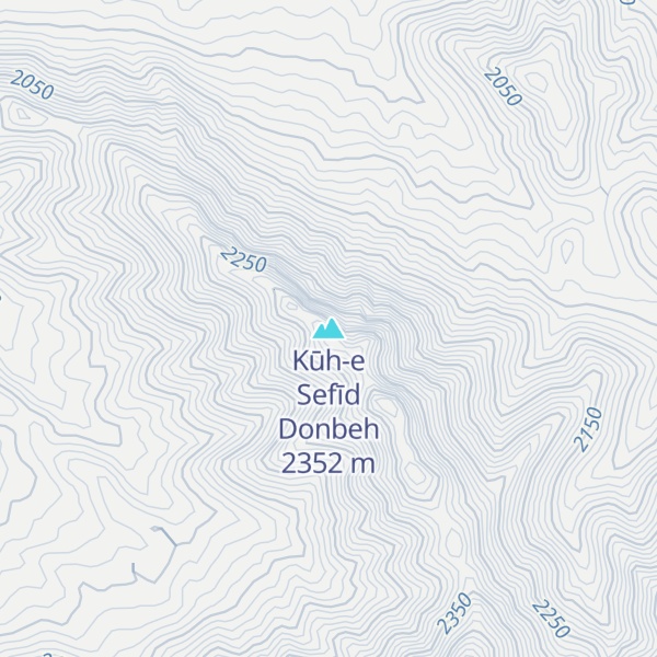Map of Kūh-e Sefīd Donbeh