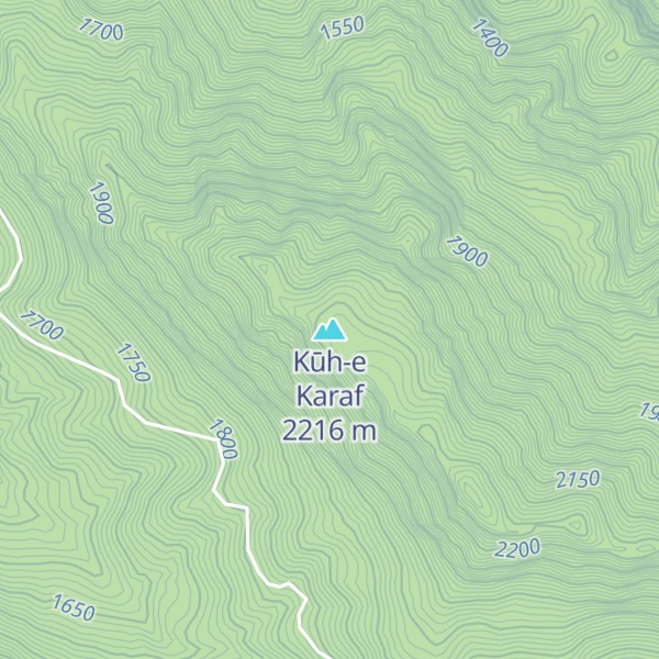 Map of Kūh-e Karaf