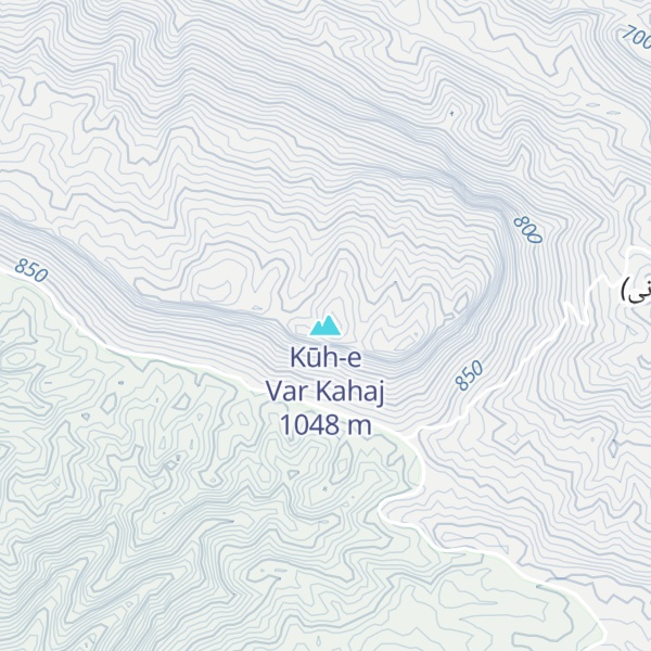 Map of Kūh-e Var Kahaj
