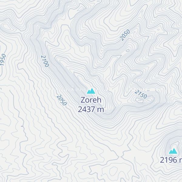 Map of Zoreh