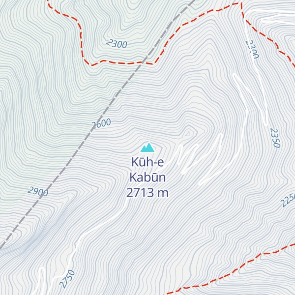 Map of Kūh-e Kabūn